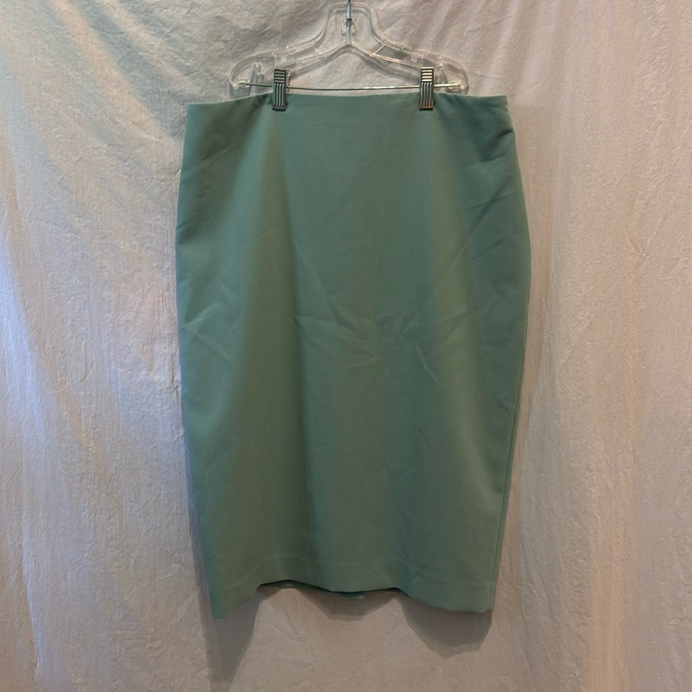 White House Black Market Teal Skirt Sz 12